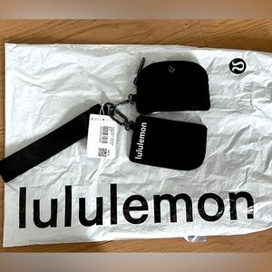 Lululemon dual pouch wristlet - black